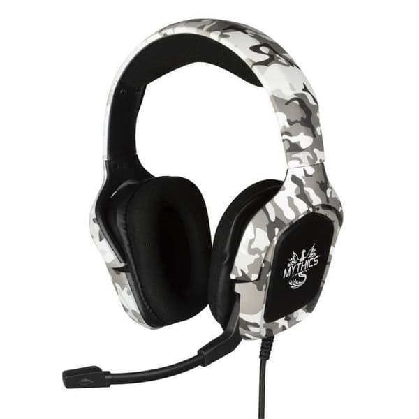 Konix Mythics Camouflage Ares Universal Gaming Headset - Kabelanslutet, Svart