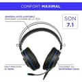 Miniatyrbild 3 av 6: KONIX PS-U700 7.1/USB PS4 Gaming Headset - Perfekt isolering från externt brus