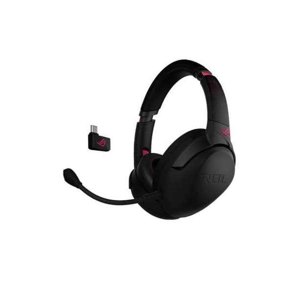 Trådlöst spelheadset - Asus - ROG Strix GO - 40 mm - 25 timmars batteritid - Electro Punk