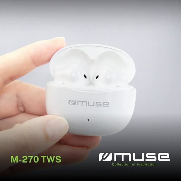 Bluetooth-hörlurar - MUSE - In-ear-modell - IPX5 - 10 m - 4 timmars uppspelning