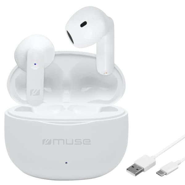 Bluetooth-hörlurar - MUSE - In-ear-modell - IPX5 - 10 m - 4 timmars uppspelning