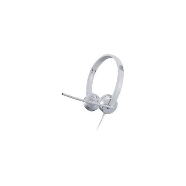 Hörlurar - Lenovo - Len Stereo Analog Headset 100 - Trådad - Vit - Stereoljud