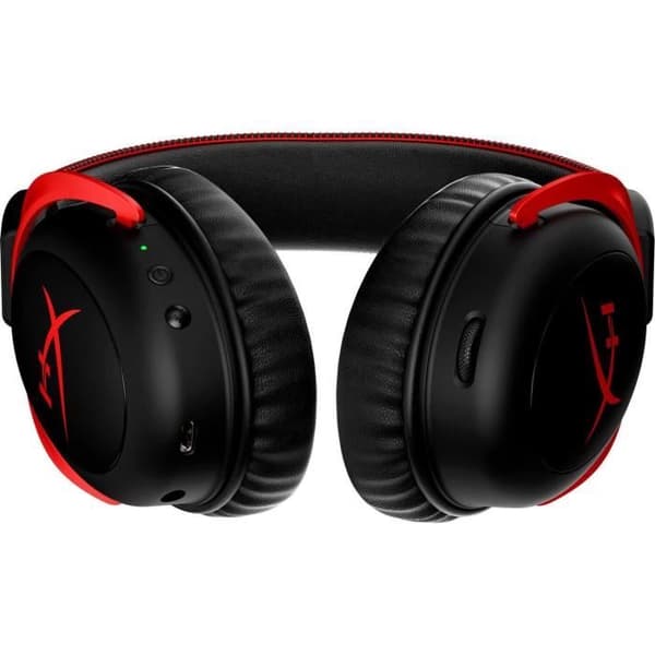 Trådlöst spelheadset - HyperX Cloud II - för PC &amp; konsol - Svart/Röd