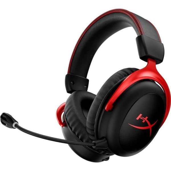 Trådlöst spelheadset - HyperX Cloud II - för PC &amp; konsol - Svart/Röd