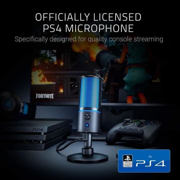 Razer Seirn X kondensatormikrofon för PS4 - Inbyggd stötdämpare