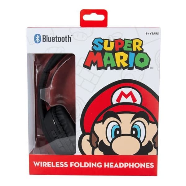 Bluetooth-headset - OTL - Super Mario - Svart - Junior - On-ear