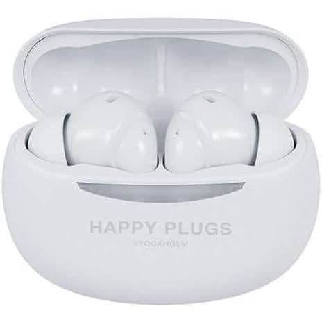 In-ear Hörlurar - Happy Plugs - Joy Pro - ANC - 25 timmars batteritid - Vit