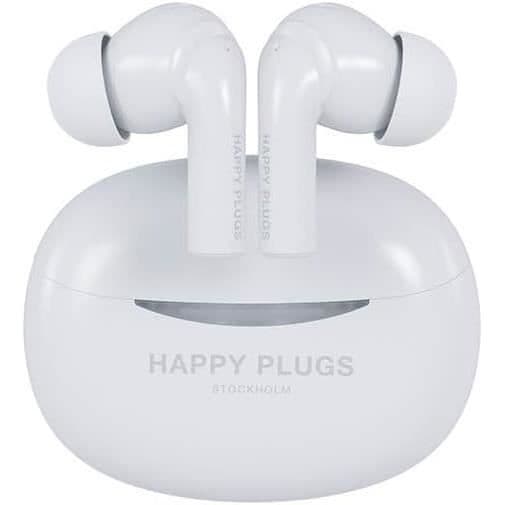 In-ear Hörlurar - Happy Plugs - Joy Pro - ANC - 25 timmars batteritid - Vit