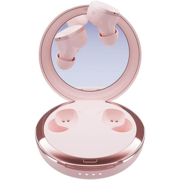 In-ear hörlurar - Happy Plugs - Adore - Rosé - IPX4 - 24h batteritid - Snabb laddning USB-C