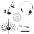 Miniatyrbild 3 av 4: Trådat headset GEQUDIO WA9003 kompatibelt med telefoner GX3 GX5 Mitel Aastra Fanvil PolyPolycom och Gigaset med RJ-kontakt.