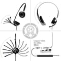 Miniatyrbild 3 av 4: Hörlurar - GEQUDIO - WA9023 - Kompatibla telefoner - RJ-kabel - Lätt och ljudisolerande bekvämlighet