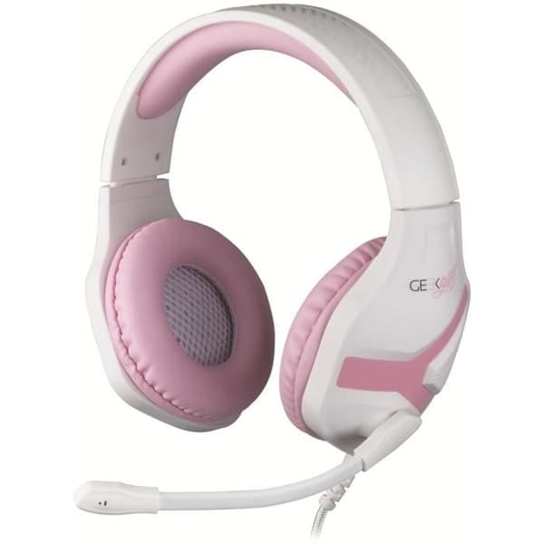 Headset - Konix - Kristall - Rosa - 40 mm - Flexibel mikrofon - Trådbunden