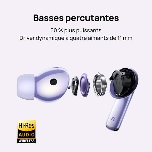 Trådlösa Hörlurar - HUAWEI - FreeBuds 6i - Bluetooth 5.3 - ANC 3.0 - 35h batteritid