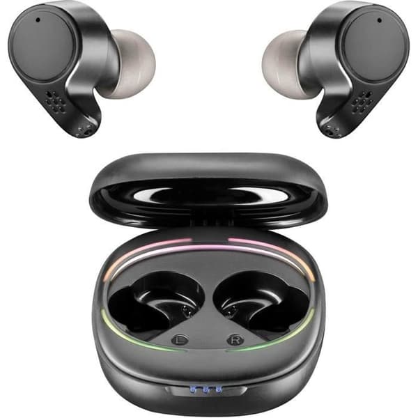 Cellularline Defy Hörlurar Stereo HiFi Bluetooth 5.0 TWS Trådlösa med laddningsfodral - Svart