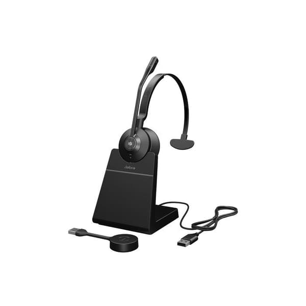 Mono headset - JABRA - Engage 55 SE MS - Bredbandsmikrofon - Räckvidd 150 m - DECT-säkerhet 256 bitar