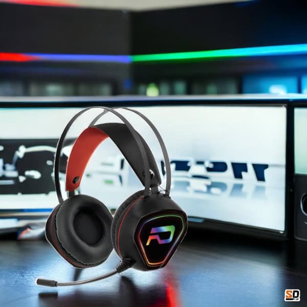 Gaming hörlurar - Advance - GTA230 - RGB-bakgrundsbelysning - Omnidirektionell mikrofon - 40 mm