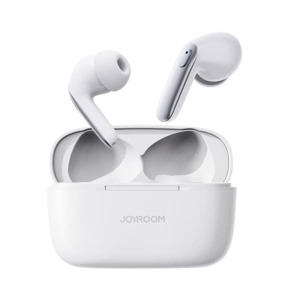 Trådlösa hörlurar - JoyRoom - JR-BC1 - Bluetooth 5.3 - Bullerdämpning - IPX4 - Vit