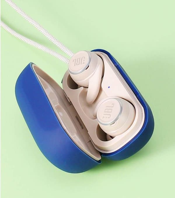 Nokoer - JBL Reflect Mini NC - Silikonskal, Fodral, Ultratunn, Skyddsfodral - Mörkblå