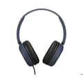 Miniatyrbild 2 av 3: On-ear hörlurar - JVC - HA-S31M - Kabelansluten - Blå - Integrerad fjärrkontroll