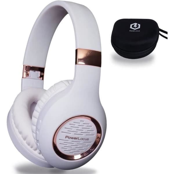 Bluetooth Hörlurar - PowerLocus - P4 - 30 timmars batteritid - Inbyggd mikrofon - Bekväm