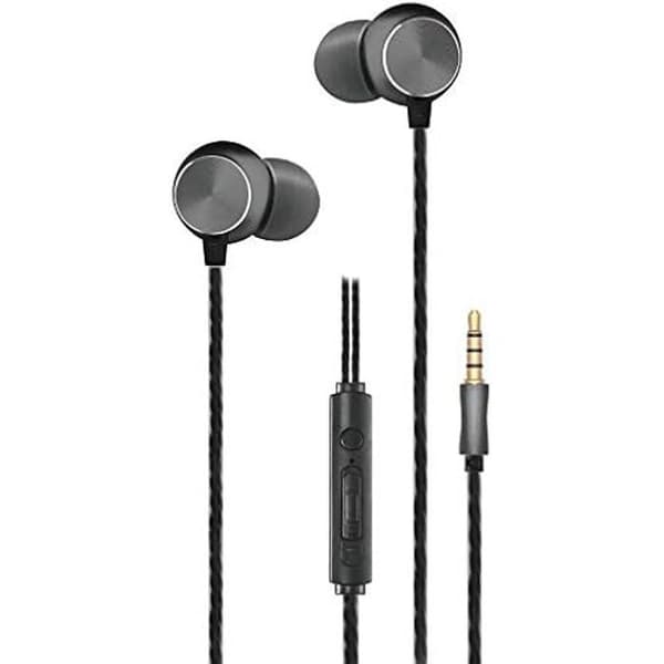 In-Ear Hörlurar - 2GO - Modell 795967 - Svart/Antracit - 3,5 mm Jackkontakt - Storlek S