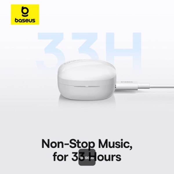 Trådlösa hörlurar Baseus Bowie E20 True Wireless Stellar Vit