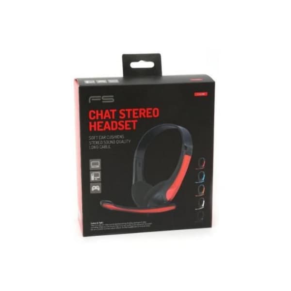 OMEGA FREESTYLE Huvudtelefon + Mikrofon PC FH4088 Röd Svart