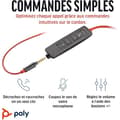 Miniatyrbild 3 av 4: Poly Blackwire 3225 Hörsnäcka med brusreducerande mikrofon - USB-C och 3,5 mm jackanslutning