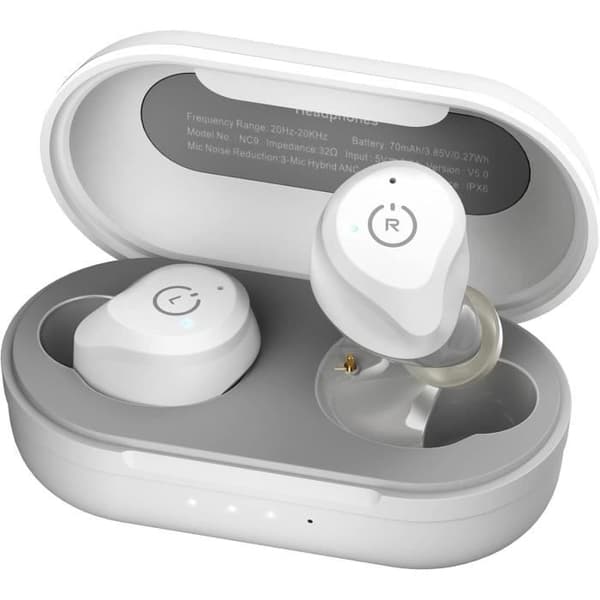 TOZO NC9 Trådfria Bluetooth-hörlurar Aktivt brusreducering Touchkontroll Bluetooth 5.0 In-ear stereo med laddningsfodral