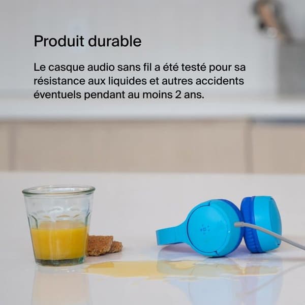 Hörlurar - Belkin - Soundform Mini - Trådad - Över örat - Blå