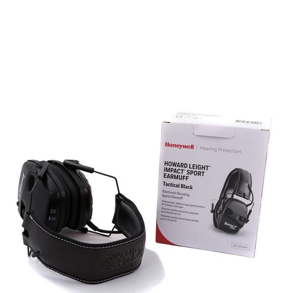 Hörlurar - Honeywell howard leightv hörlurar - 1034490 - Honeywell Howard Leight Impact Sport Noise Cancelling Headphones Black, SNR 25