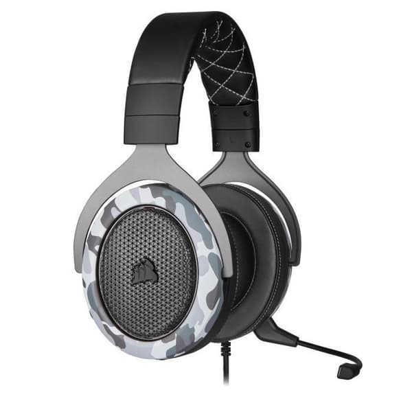 CORSAIR HS60 HAPTIC Gaming Headset - Kabelanslutet - Haptisk bas - Öronkuddar med memory foam - Högkvalitativt ljud