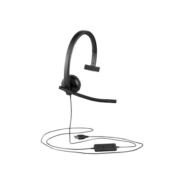 Microhörlurar - trådad - USB-C - Logitech - Logitech H570e - Microhörlurar - över örat - trådad - USB-C - Certifierad för Microsoft