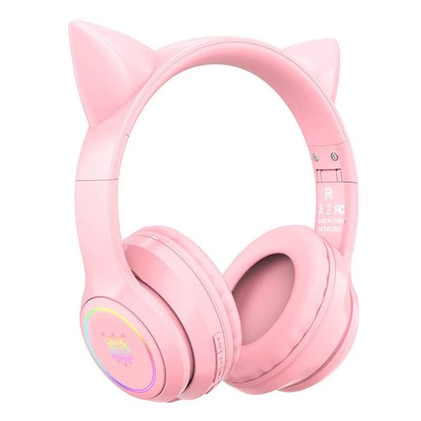 ONIKUMA - B90 Ros - Bluetooth 5.0 Spelheadset Kawai LED RGB