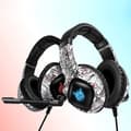 Miniatyrbild 5 av 6: ONIKUMA - K19 Camo - Multiplattforms Gamingheadset LED RGB