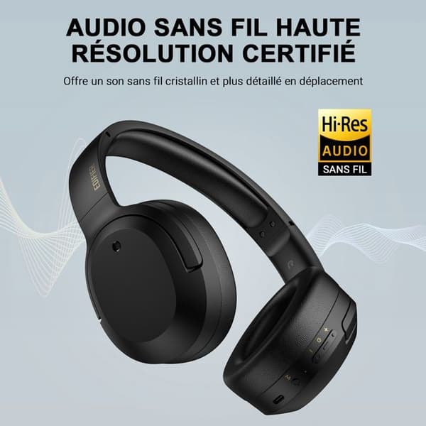 Edifier W820NB Plus aktiva brusreducerande hörlurar Högupplösta trådlösa hörlurar 49 timmars uppspelningsheadset