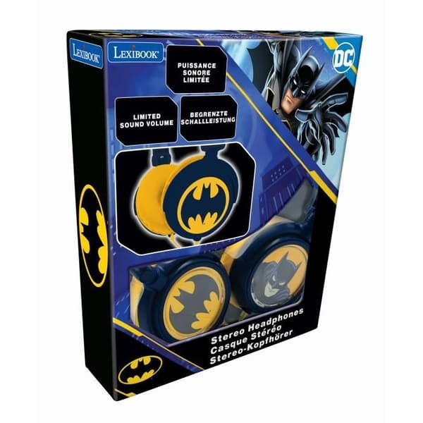 Batman hörlurar med ljudbegränsning
