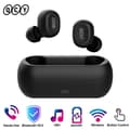 Miniatyrbild 1 av 4: QCY T1C trådlösa hörlurar TWS Stereo Bluetooth 5.0 hörlurar Svarta