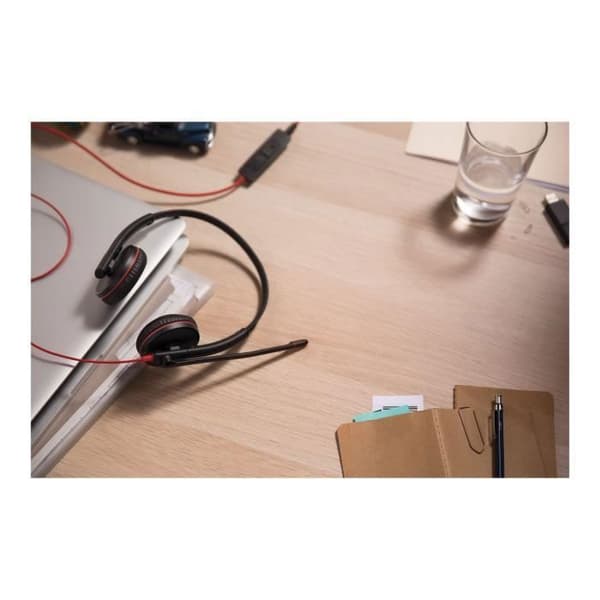 Plantronics Blackwire C3225 Headset - Kabelansluten - Svart - Stereo - Supra-aural