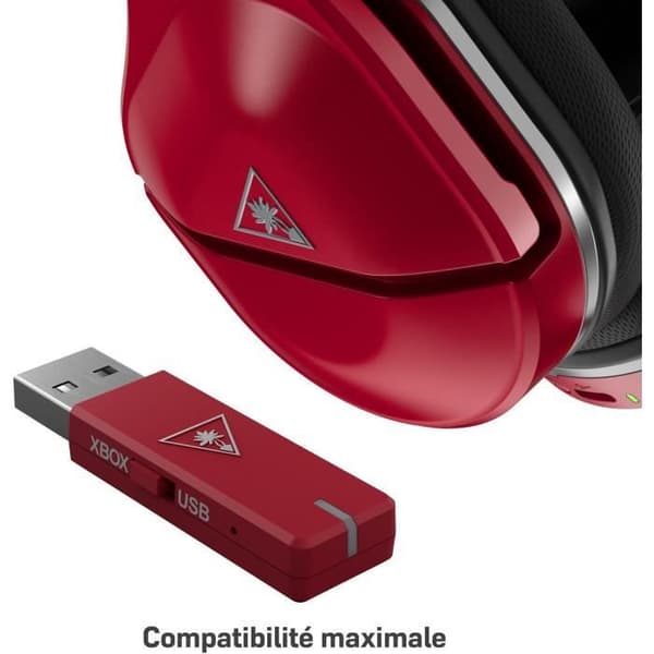 TURTLE BEACH Stealth 600 Max Midnight Red Gaming Headset - Röd - Multiplattform (TBS-2368-02)