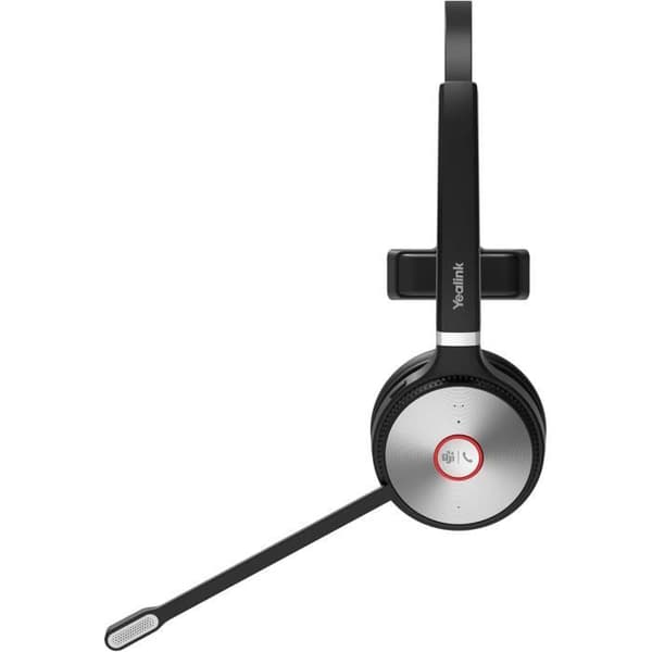 Yealink WHM621UC Trådlös Över-Ear Hörlur Kontor Callcenter Svart