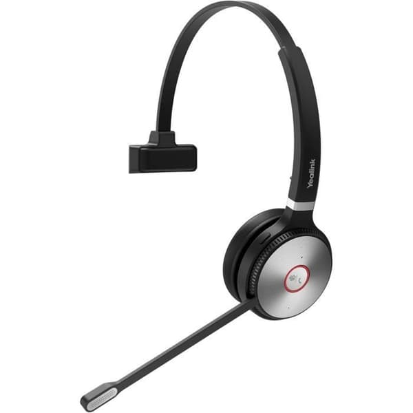Yealink WHM621UC Trådlös Över-Ear Hörlur Kontor Callcenter Svart