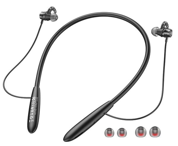 Hoco ES61 Manner -urheilukuulokkeet langattomat nappikuulokkeet puheluihin/musiikkiin Bluetooth musta