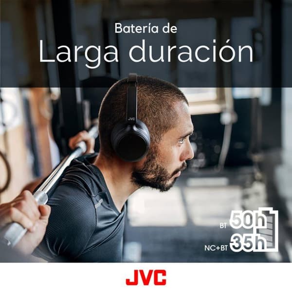 Bluetooth-hörlurar - JVC - HA-S75N - 50 timmars batteritid - Brusreducering - Integrerad mikrofon