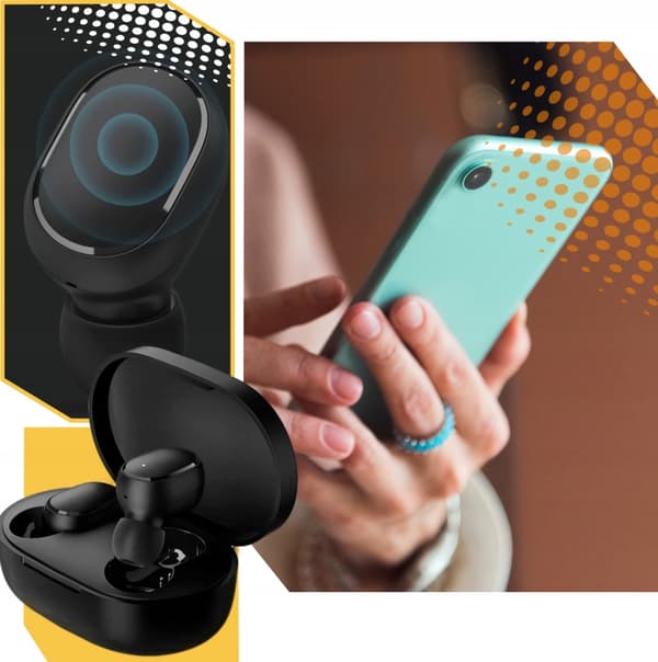 XIAOMI REDMI BUDS ESSENTIAL TRÅDLÖSA BLUETOOTH-HÖRLURAR I ÖRARNA