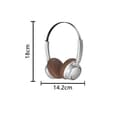Pikkukuva 2 / 5: Retro langattomat Bluetooth 5.4 -kuulokkeet, pitkäikäinen, puhuvat kuulokkeet melunvaimennuksella