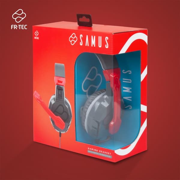Spelheadset - FRTEC Samus - för Switch och Swtich Lite (kompatibelt med PS5, PS4, Xbox Series S|X, Xbox One, PC och Mac)