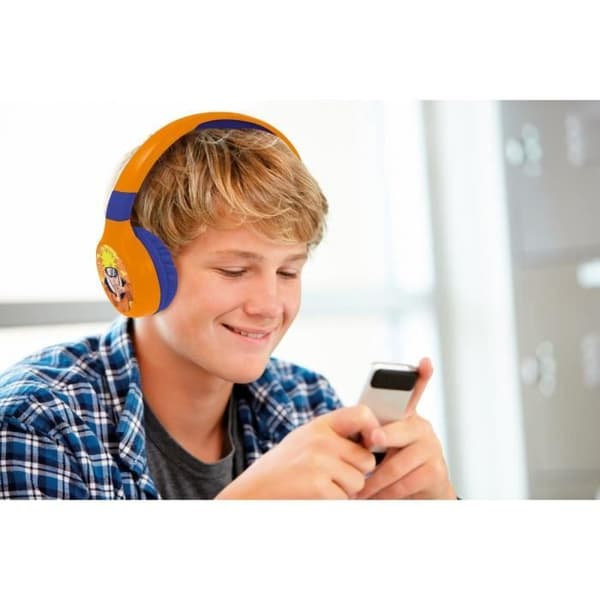 Naruto Mukavat ja kokoontaitettavat 2-in-1 Bluetooth®- ja langalliset kuulokkeet melunvaimennuksella