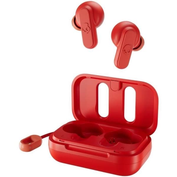 Trådløse hovedtelefoner - SKULLCANDY - DIME S2DMW-P752 - Rød