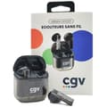 Pikkukuva 4 / 4: Langattomat Bluetooth-kuulokkeet - CGV - URBAN GHOST (musta) - 30 tunnin akunkesto - Kosketusohjaus - TWS